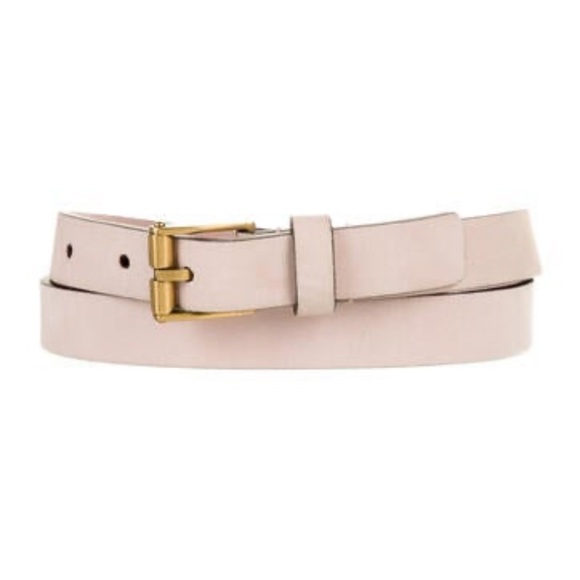 GUCCI Skinny Suede Pink Belt - Picture 1 of 4